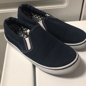 Navy blue slides for boys size 4M